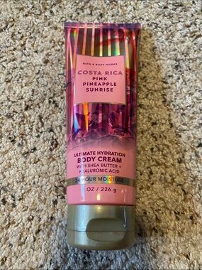 Bath & Body Works Pink Pineapple Sunrise Body Cream - Pink, Gold